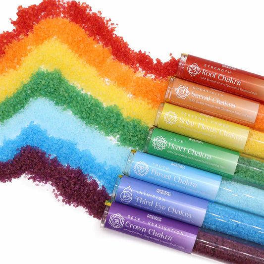 Chakra Bath Salts Gift Set – 7 Vials