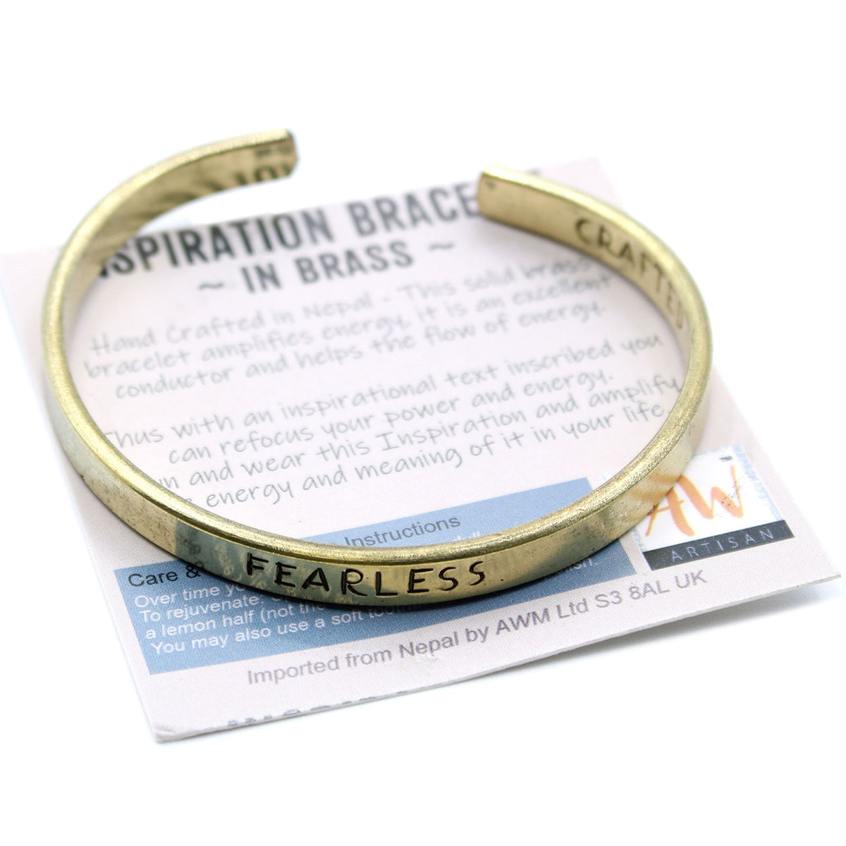 Brass Inspiration Bracelet