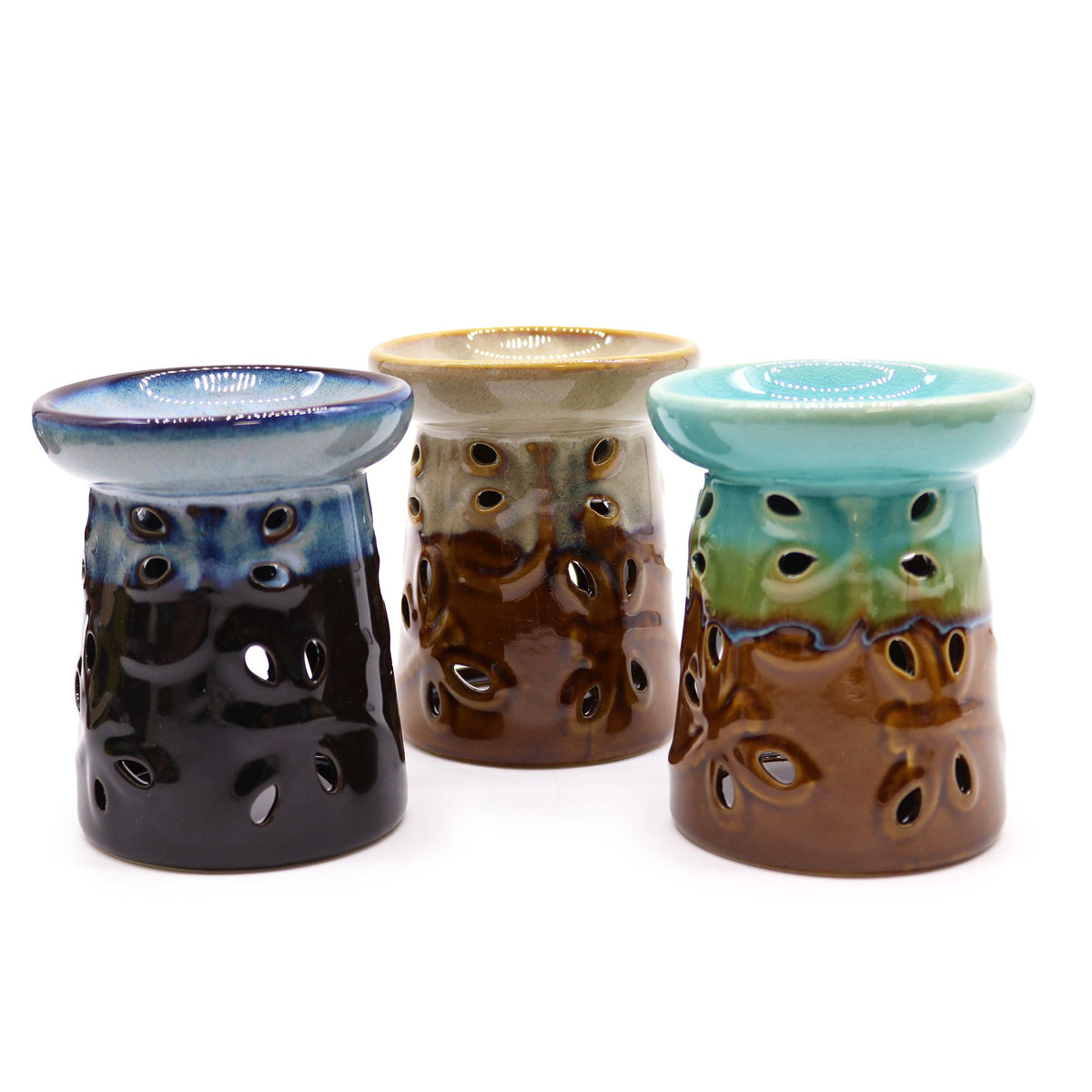 Rustic Ceramic Dragonfly Oil Burner – Assorted