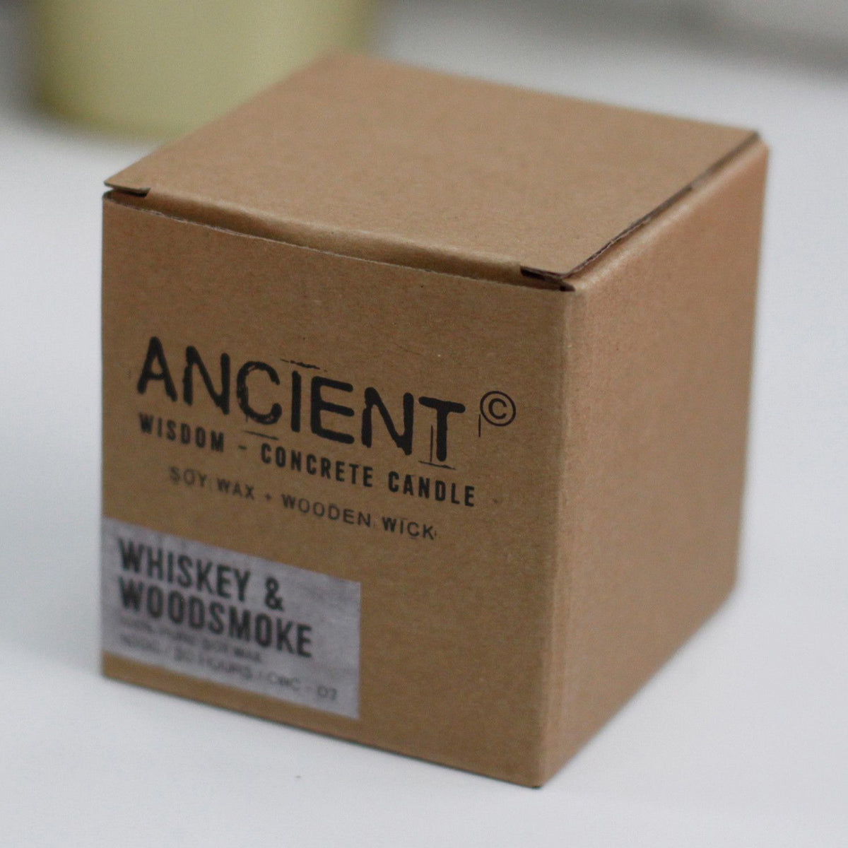 Concrete Woodwick Candle – Sea Moss & Herbs