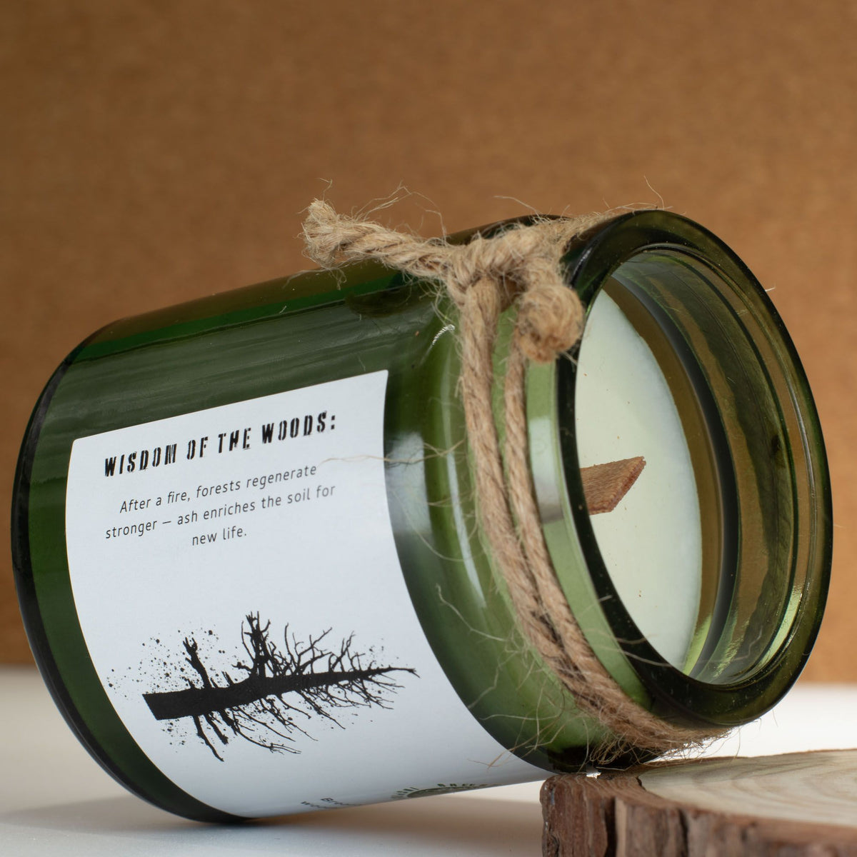 Greenman Woodwick Soy Candle – Ash & Woodsmoke