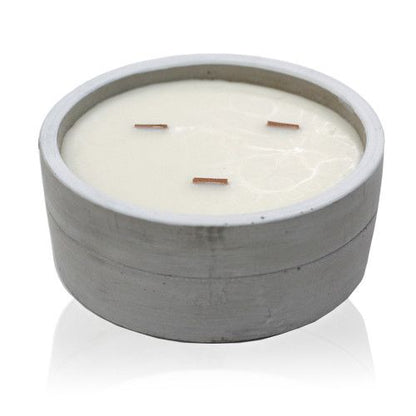 Concrete Woodwick Candle – Patchouli & Dark Amber