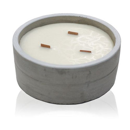 Concrete Woodwick Candle – Vanilla & Orange