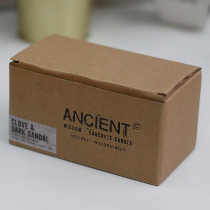 Concrete Woodwick Candle – Spiced South Sea Lime