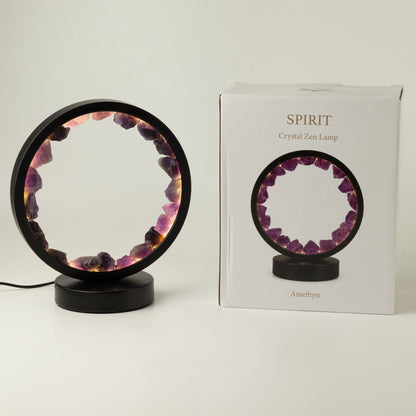 Amethyst Gemstone Halo Lamp – Zen Spirit