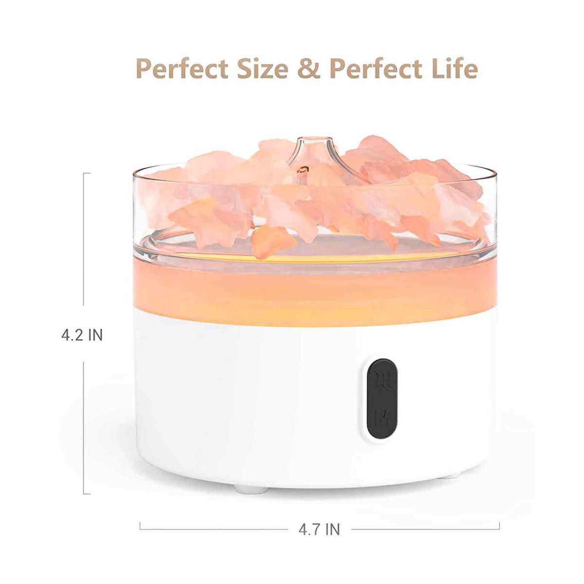 Himalayan Salt Flame-Effect Aroma Diffuser
