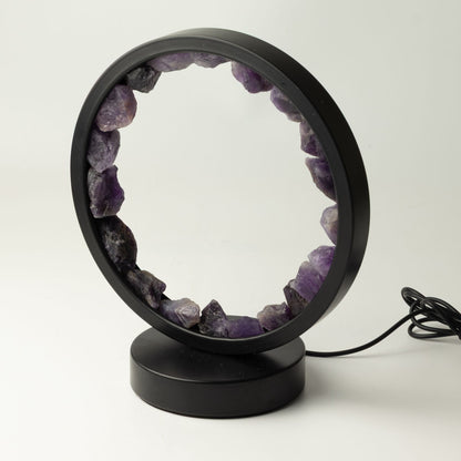 Amethyst Gemstone Halo Lamp – Zen Spirit