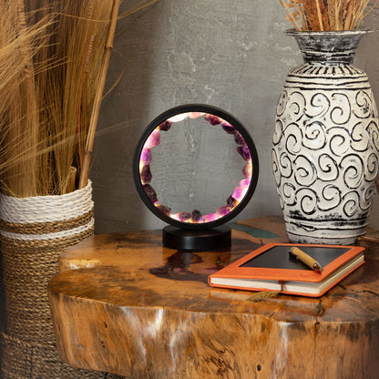 Amethyst Gemstone Halo Lamp – Zen Spirit