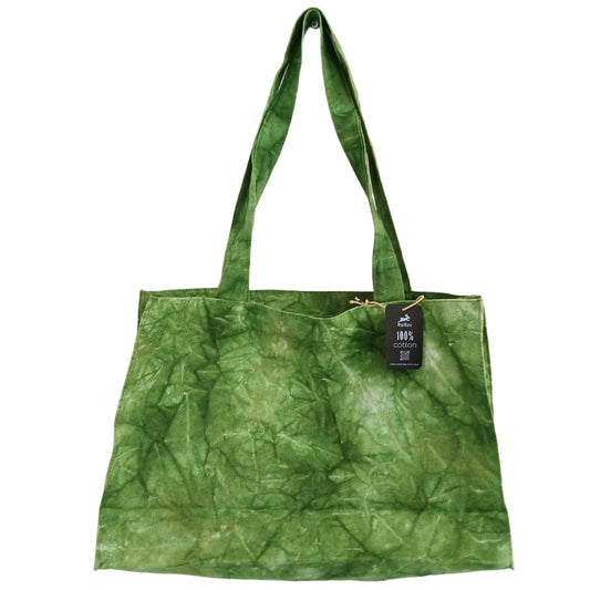 Forest Green Stonewashed Cotton Bag