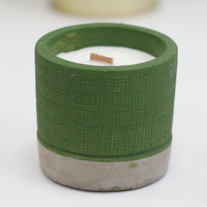 Concrete Woodwick Candle – Sea Moss & Herbs
