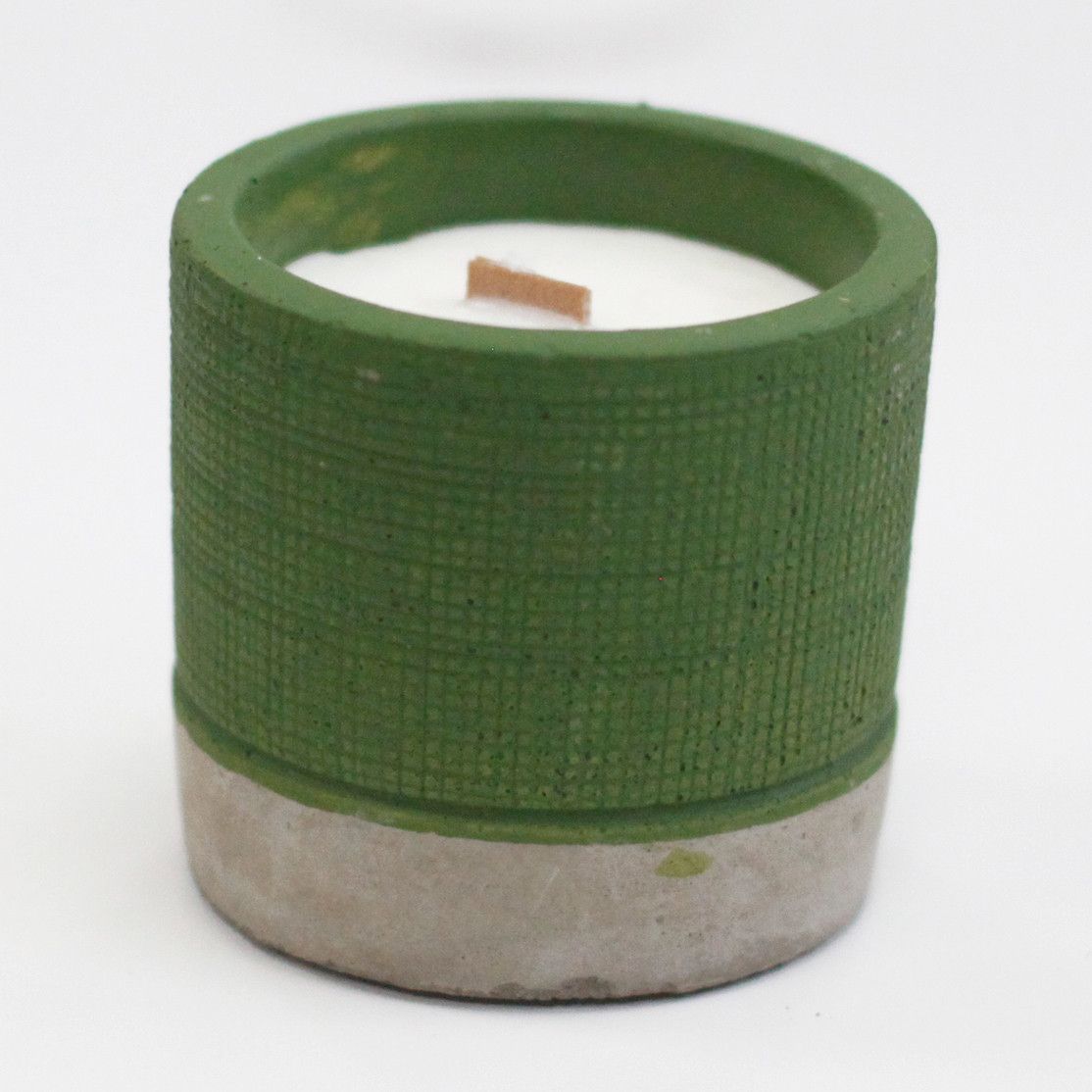 Concrete Woodwick Candle – Sea Moss & Herbs