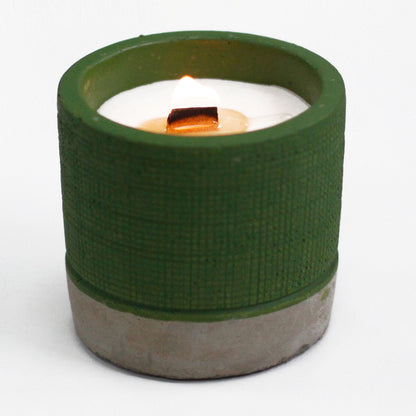 Concrete Woodwick Candle – Sea Moss & Herbs