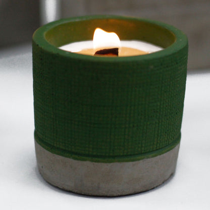 Concrete Woodwick Candle – Sea Moss & Herbs